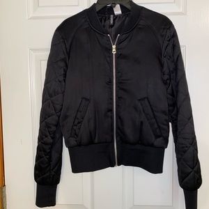 Black bomber jacket